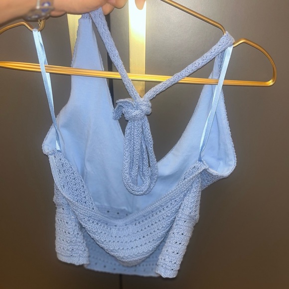 NWOT Hollister Crochet Halter Top - Picture 2 of 3